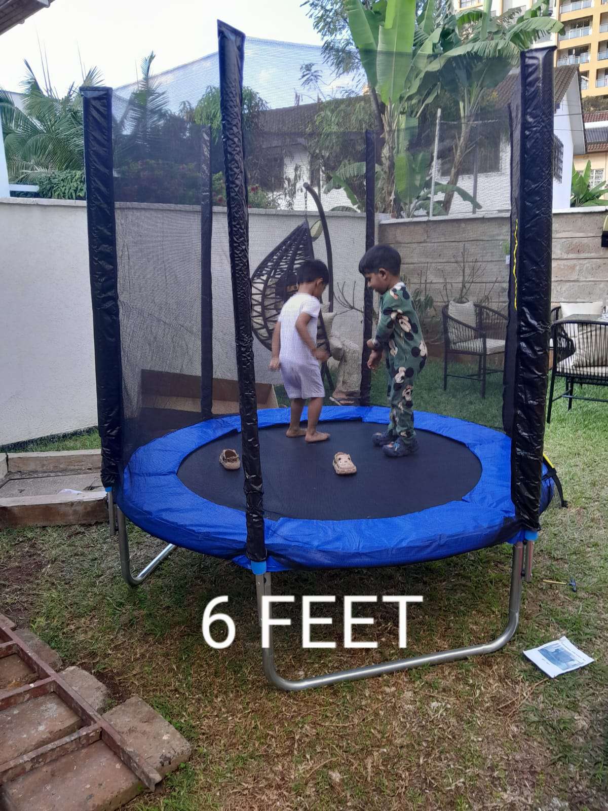6 Feet Trampoline with Ladder | 200kg Capacity Kids Trampoline
